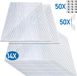 TRUEFLASH SAS 14x Plaques en polycarbonate - 4mm double paroi - Transparent - Thermoréflecteur - 121x60,5cm
