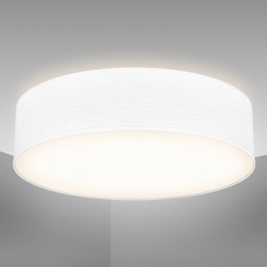 B.K.Licht Plafondlamp - Ø38cm - Wit - Excl. Lichtbronnen - E27 Fitting