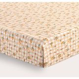 NOUS Kids katoenen baby hoeslaken ledikant 120 x 60 cm - oranje