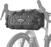Sacoche de guidon de vélo étanche 12 litres, sac en forme de rouleau pour guidon avec bandoulière