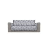 Italian Bed Linen Glamour antislip bankovertrek van polyester, made in Italy, donkerblauw 3 zitplaatsen