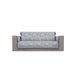 Italian Bed Linen Glamour antislip bankovertrek van polyester, made in Italy, donkerblauw 3 zitplaatsen