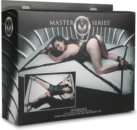 Master Series Interlace Over and Under Bed Restraint Set