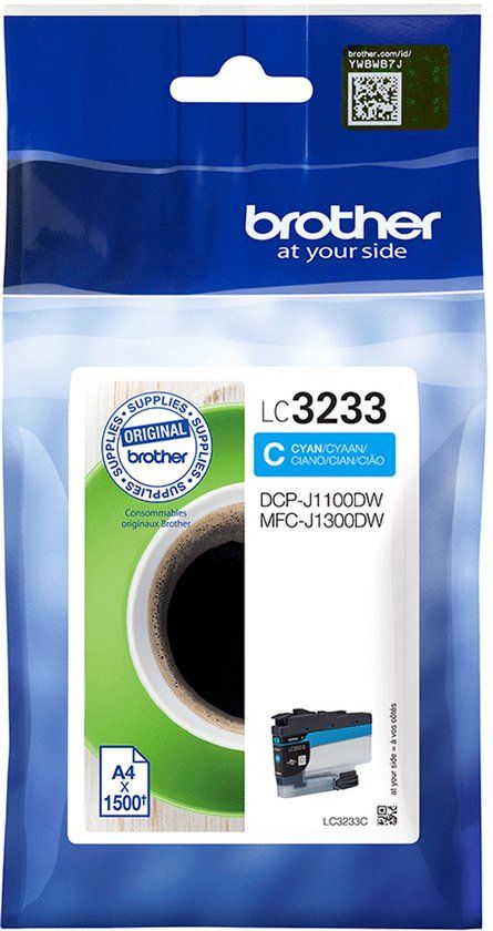 Brother LC3233C Cyaan inktcartridge - Origineel - 1500 pagina's