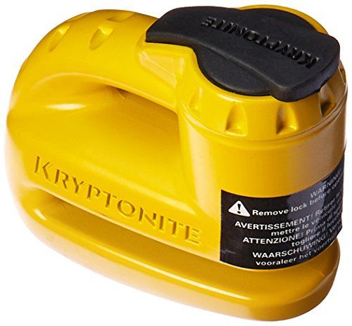 Kryptonite 884 Keeper 5 S2 Motorbike Cycle Disc Lock met Herinneringskabel - Geel