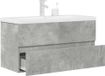 Maison Exclusive - Ensemble de meubles de salle de bain 2 pièces, gris béton, matériau dérivé du bois