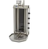 Maxima Grill à shoarma - 4 brûleurs - 50 kg de viande - Électrique