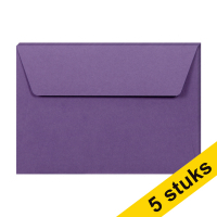 Clairefontaine Clairefontaine gekleurde enveloppen lila C6 120 grams (5 stuks)