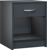 Casaria Nachtkastje Set van 2 - Lade 50x40x35cm - Antraciet