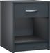 Casaria Nachtkastje Set van 2 - Lade 50x40x35cm - Antraciet