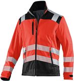 KÜBLER PSA REFLECTIQ 15078427 Hi Vis Reflecterend Softshell Werkjas HEREN Veiligheidsjas Signaalrood Zwart - Winddicht