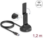 Delock Wi-Fi 6E Dual Band WLAN USB Adapter AX5400 (2 x 2402 + 574 Mbps)
