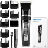 Nuvance Tondeuse Mannen - Baardtrimmer Mannen - Tondeuse Hoofdhaar - Trimmer Mannen - Haartrimmer Mannen - Incl. 8 Opzetstukken
