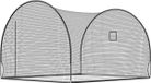 VEVOR honkbal slagkooi (halfrond) net 366x310x233 cm, draagbaar trainingsnet met 4-laags en knooploos polyesterweefsel en opening voor werpmachines, incl. softbal trainingskooi net