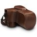 MegaGear MG1536 Nikon D3500 Ever Ready lederen camera-case met draagriem - donkerbruin