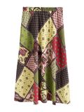 Next Rok donkerbruin / groen / rosa / bordeaux