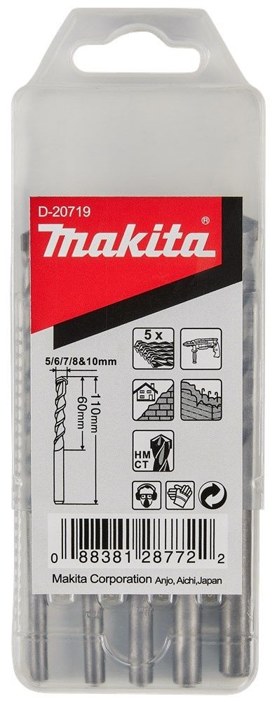 5-Delige Steenboorset 5/6/7/8/10mm - D-20719