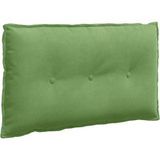 Coussin de dos vert clair 80 x 50 cm tissu en velours côtelé