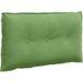 Coussin de dos vert clair 80 x 50 cm tissu en velours côtelé