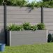 Maison Exclusive - 2 jardinières surélevées, couleur noire, dimensions 200 x 30 x 72 cm, en matériau composite bois-plastique (WPC) et aluminium