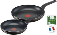 Tefal Extra Cook & Clean Koekenpannenset - 24/28 cm - Zwart