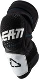 Leatt 3DF Hybrid Witte Motocross Kniebeschermers - Zwart - XXL
