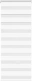 vidaXL Zebra Rolgordijn 65x100 cm Polyester Wit