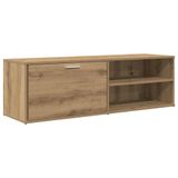 vidaXL Tv-meubel 120x34x37 cm bewerkt hout artisanaal eikenkleur