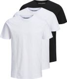 Jack & Jones T-shirt Basique Homme - 3-pack - Noir/Blanc - Taille M