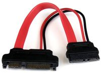 Startech 15cm Slimline SATA naar SATA Adapter met Voeding - F/M