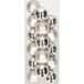 Kaemingk B.V. 16x pièces boules de Noël en plastique argent 4 cm