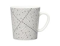 Arabia Tasse Mainio Sarastus Punos 30 cl Noir-blanc