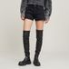 G-Star True Short raw edge wmn Damen Kurze Hosen 27 Baumwolle Worn in eolith grey