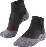FALKE TK5 Short Wandelsokken anti blaren, lichte padding merinowol sportsokken dames grijs - Maat 43-44