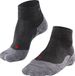 FALKE TK5 Short Wandelsokken anti blaren, lichte padding merinowol sportsokken dames grijs - Maat 43-44