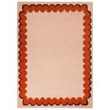 Flair Rugs laagpolig rechthoekige wollen vloerkleed 230x160 cm - oranje