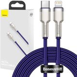 Baseus Cafule USB-C naar Lightning kabel, 20W, 2m (Paars)