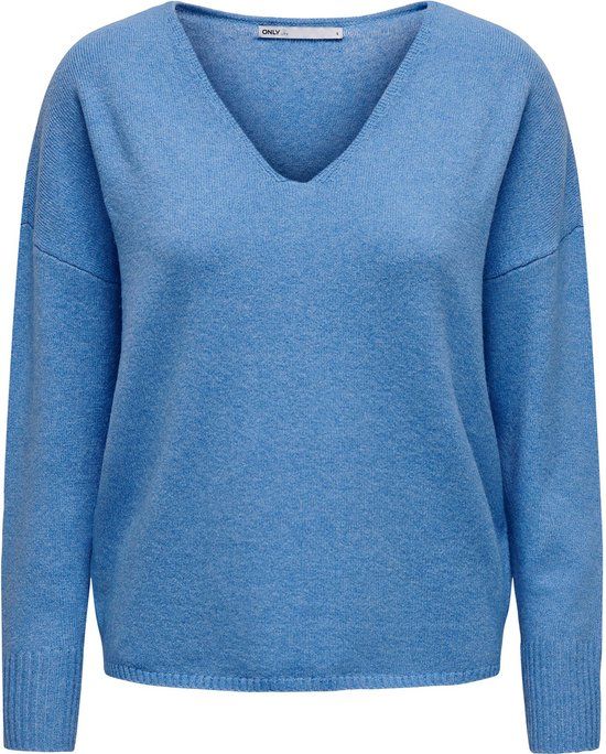ONLY ONLRICA LIFE L/S V-NECK PULLO KNT NOOS Dames Trui - Provence - Maat L