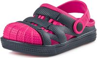 Ladeheid Clogs Kinderen - Tuinschoenen - Lichte - Kinderschoenen - Meisjes - Jongens – Donkerblauw roze – 24 - LA-KL-056