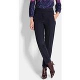 Goldner Fashion Jersey broek CARLA van kreukarme viscose - marine - Gr. 26