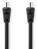 Nedis CSGL40000BK15 coax-kabel 1,5 m IEC Zwart