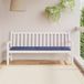 Coussin de banc de jardin respirant et hydrofuge 180 x 50 cm bleu marine