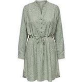 ONLY Robe-chemise 'ONLCory' crème / vert olive