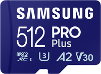 Samsung PRO Plus 512GB MicroSDXC Memory Card - 180MB/s Read, 130MB/s Write - Includes SD Adapter