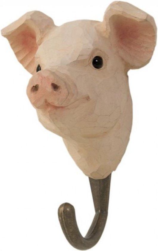 Wildlife Garden Kapstok Varken - Hout - Bruin/Oranje