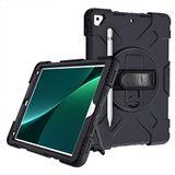 Case iPad Air3 2019/iPad Pro 10.5 2017 Case with Folding Stand, 3-in-1 Shockproof Case with Pen Holder and Wrist Strap - Black