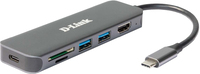 D-Link 6-in-1 USB-C Hub met HDMI/kaartlezer/stroomvoorziening DUB-2327