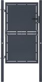 vidaXL Portail de jardin acier 100x125 cm anthracite