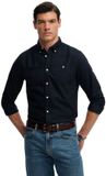 Superdry Preppy Oxford Overhemd met Lange Mouwen Heren L Eclipse Navy