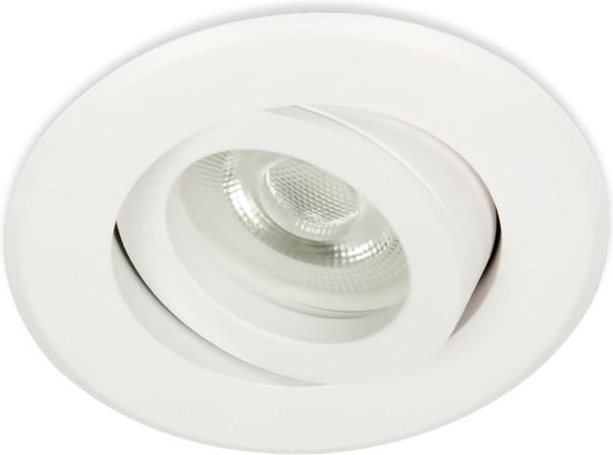 Integral LED Midi inbouwspot Abel - Rond Wit - Extra Warm Wit - Niet Dimbaar - 3.4W